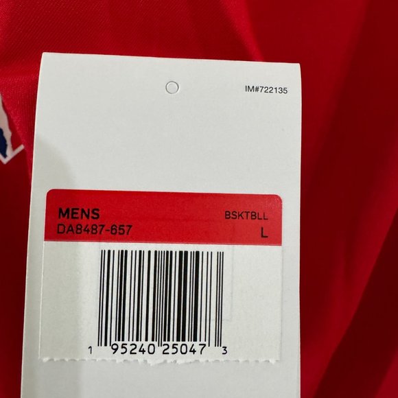 Nike NBA Atlanta Hawks Team Issue Player Pregame Warmup LS Shirt Red Mens - Picture 10 of 13